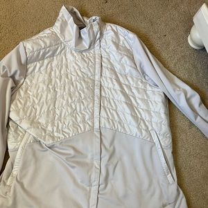 nike-white running jacket- size XXL